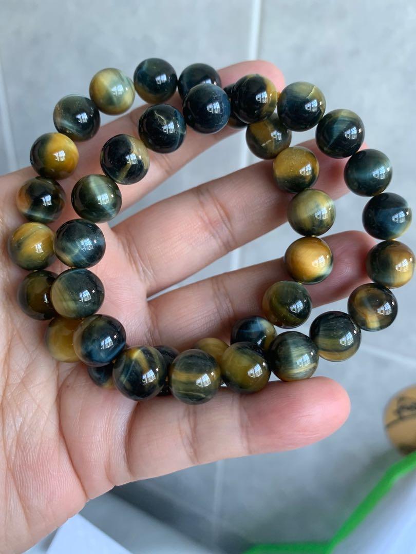 Promo Lighting tiger eye bracelet 11mm help in goal achieving protecting ward off negative energy give clarify give strength n courage Women s Fashion Jewelry Organisers Bracelets on Carousell