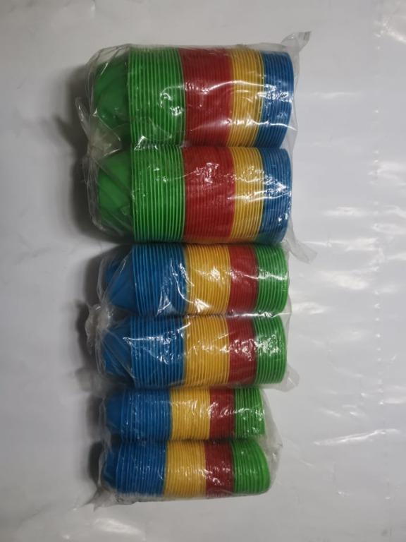 Puto Cup (100 pcs) High Quality Crescent Brand (Category: Bakeware) located in Manila. Submitted by bobbyyucommercial (Listing ID 1148827453, Image 2). Description: All sizes are available Good quality materials used Random colors (Green, Red, Yellow and Blue) Approximately 100pcs minimum per pack Sizes: Small - 4.5cm diameter Medium - 6cm diameter Large - 8cm diameter Small - 199 pesos Medium - 249 pesos Large - 299 pesos .