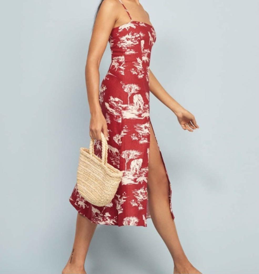Reformation Wisconsin Linen Dress 