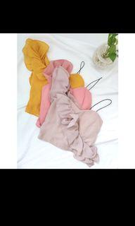 Ruffle Padded Singlet Top