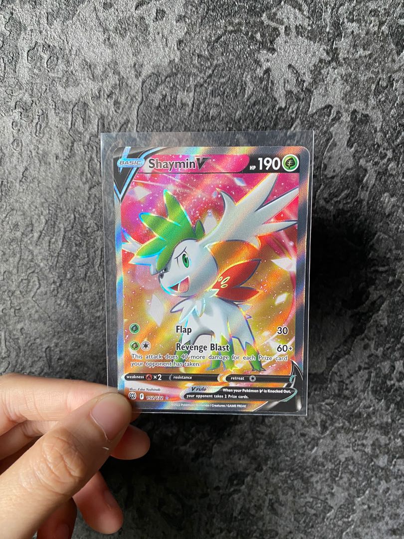 Shaymin V 152/172 [SWSH Brilliant Stars] [Ultra Rare] Graded Pokemon Card  SC10