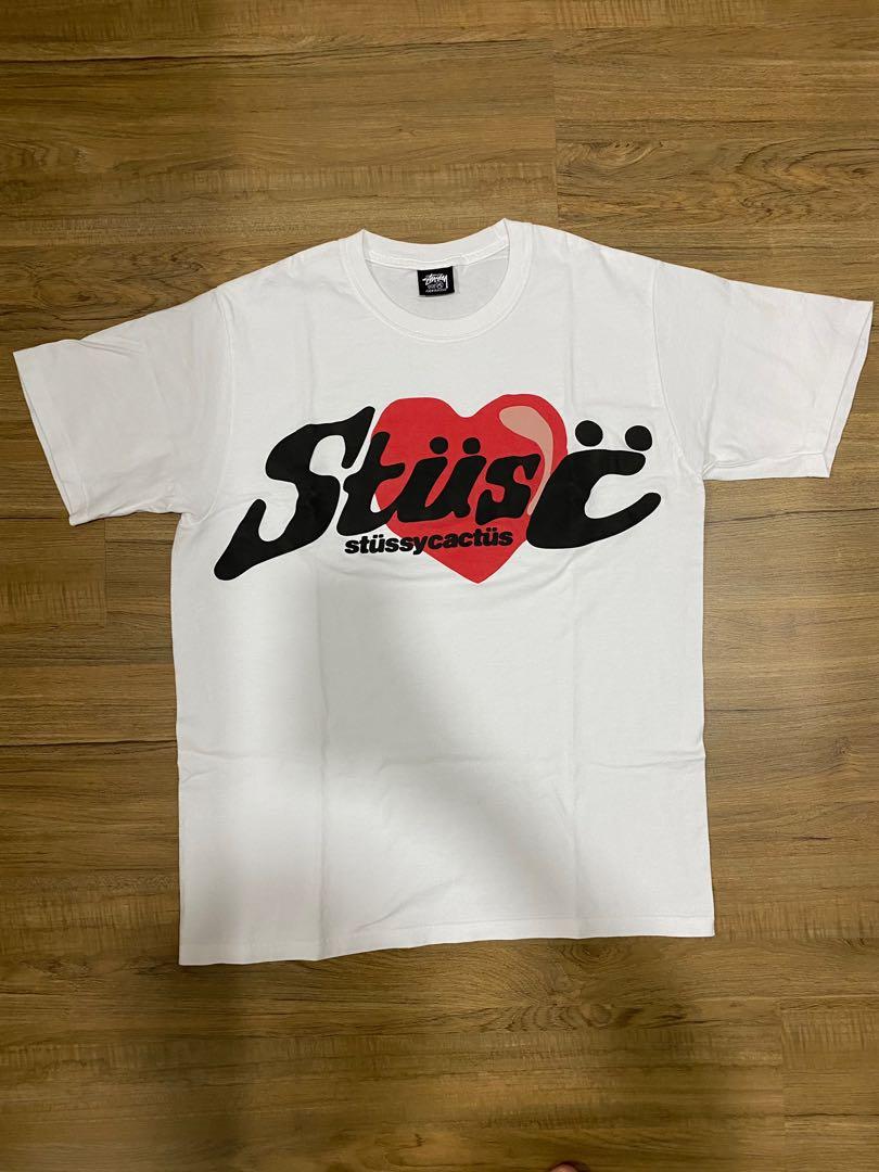 Stussy CACTUS HEART TEE WHITE M - Tシャツ/カットソー(半袖/袖なし)