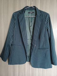 SM Woman Office Wear Green Blazer and Pants