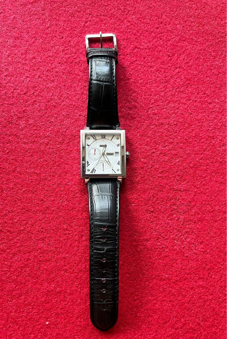 Solvil et Titus 06-1587 Retrograde Dual Time 316L Case Quartz Watch ...