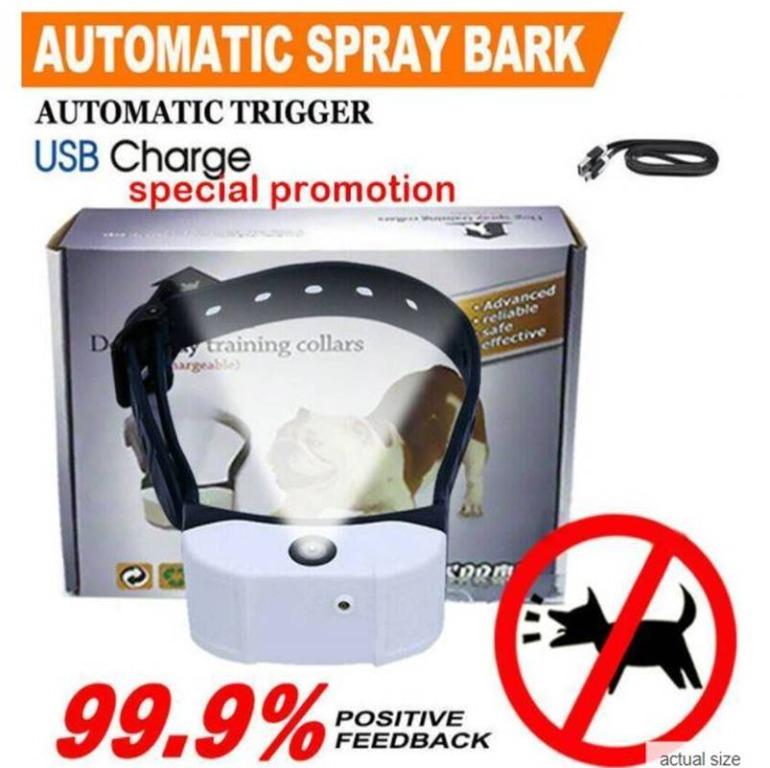 Stop Barking Citronella Rechargeable Dogs Collar Anti Bark Pet Train