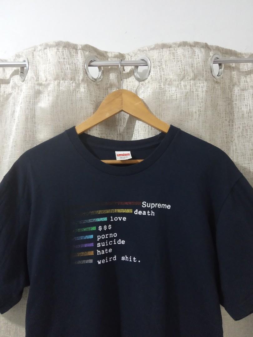 Supreme love discount death t shirt