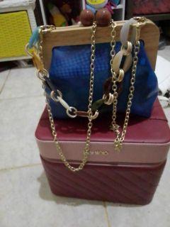 Tas import slempang transparan