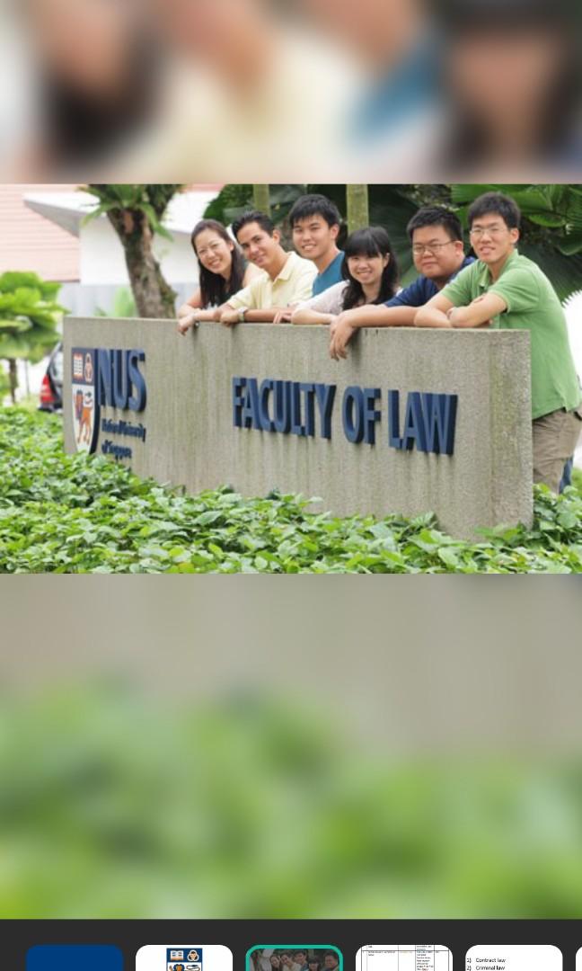 NUS Law Notes and materials (All core modules) 20 means 20 no extra