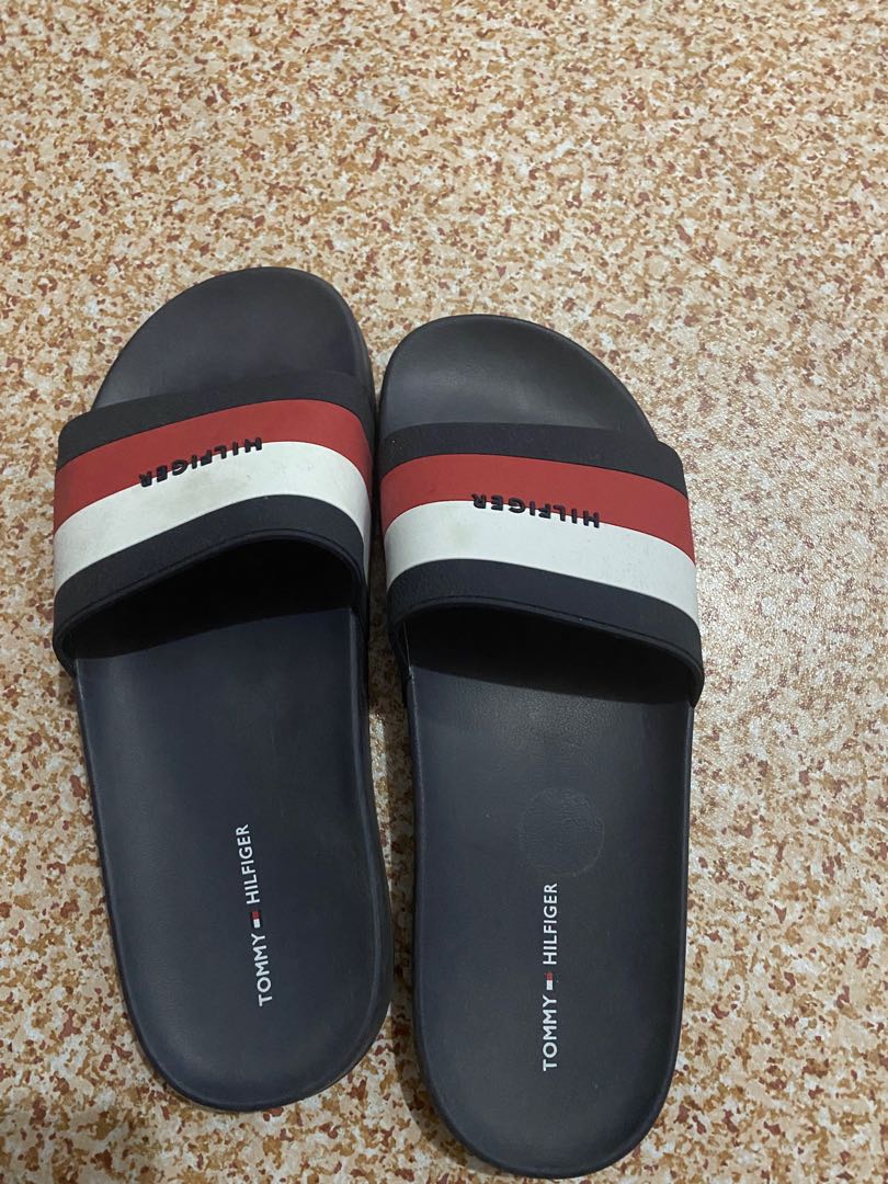 Authentic Tommy Hilfiger Slides, Men's Fashion, Footwear, Slippers ...