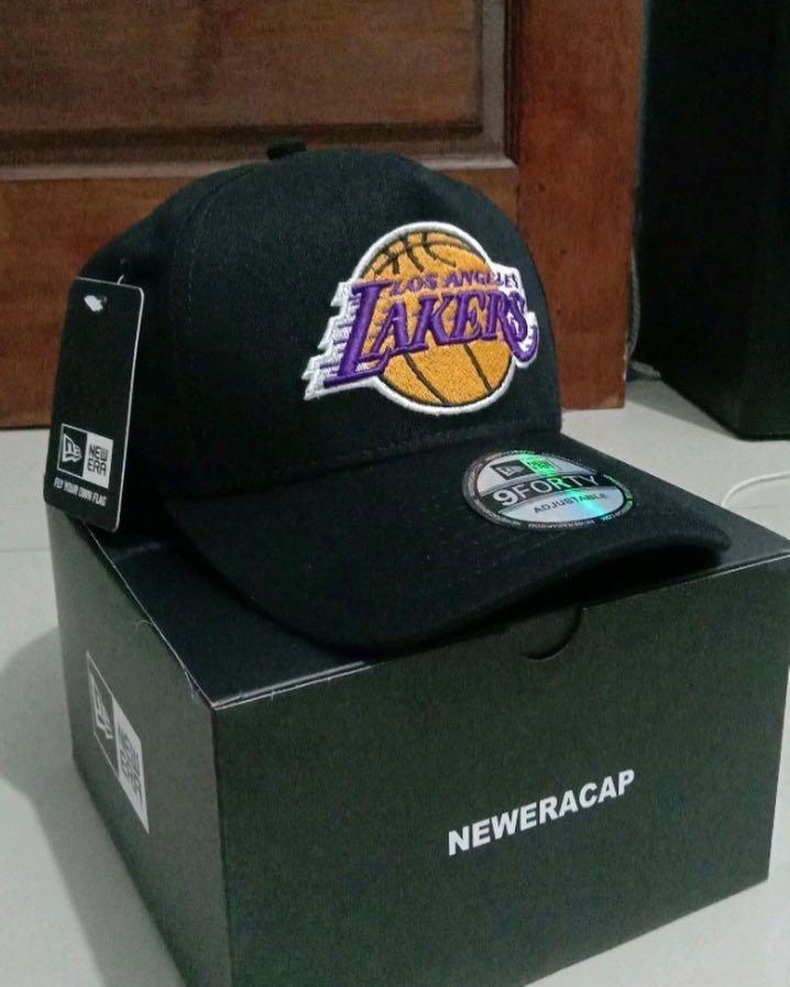 Topi New Era Los Angeles Lakers Hitam 