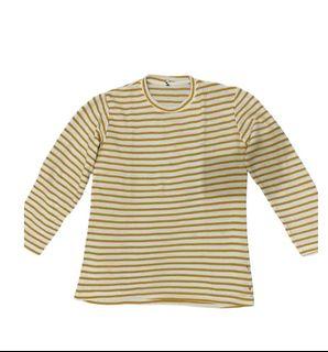 Tops Waffle Stripe Yellow