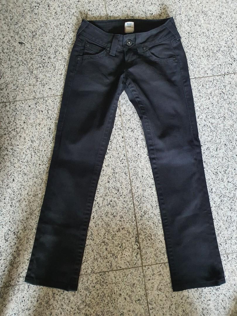 Size 24 black sales jeans
