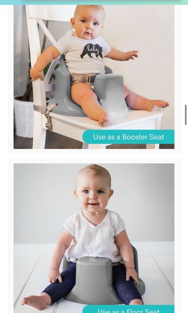 Upseat Baby Floor Seat Booster Chair for Sitting Up with Removable Tray
