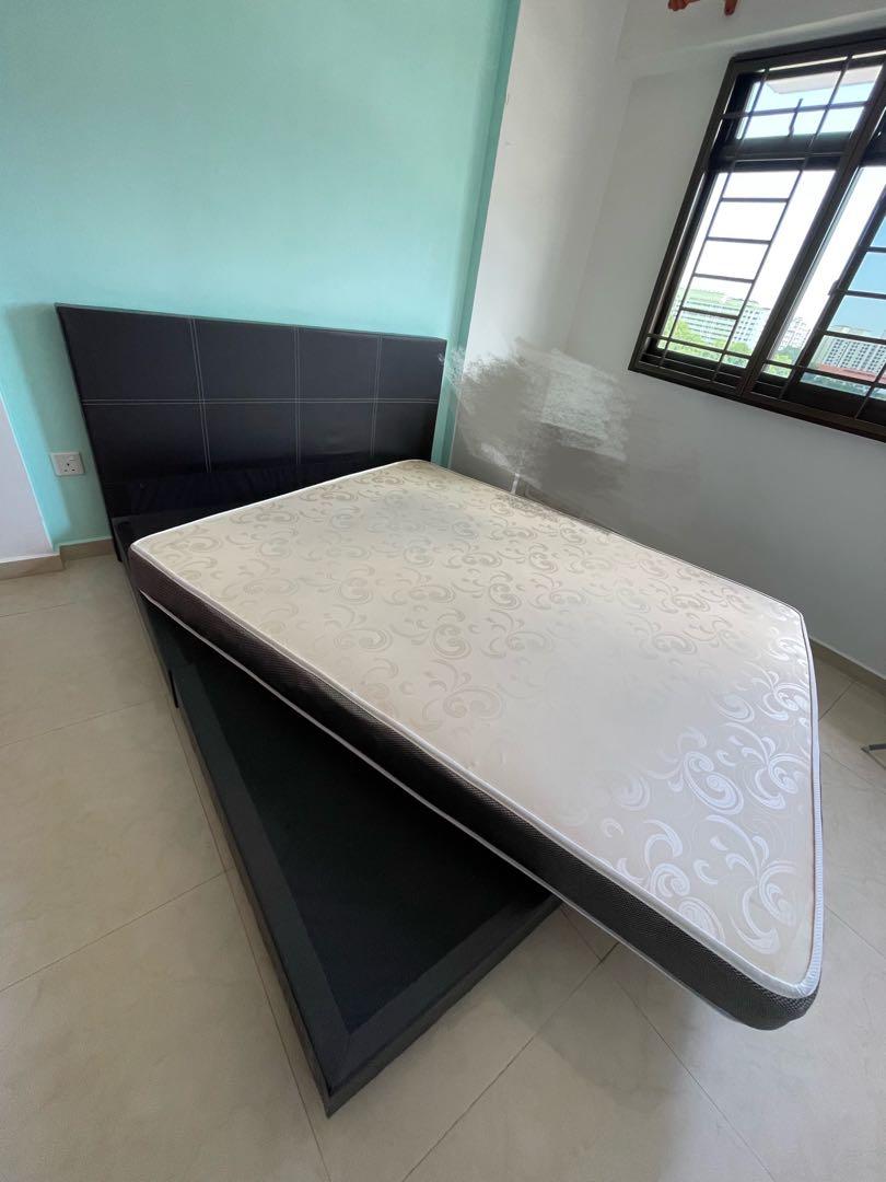 Used double bed, Furniture & Home Living, Furniture, Bed Frames