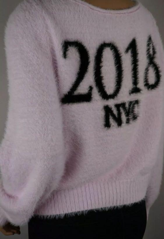 Victoria secret cheap pink fuzzy pullover
