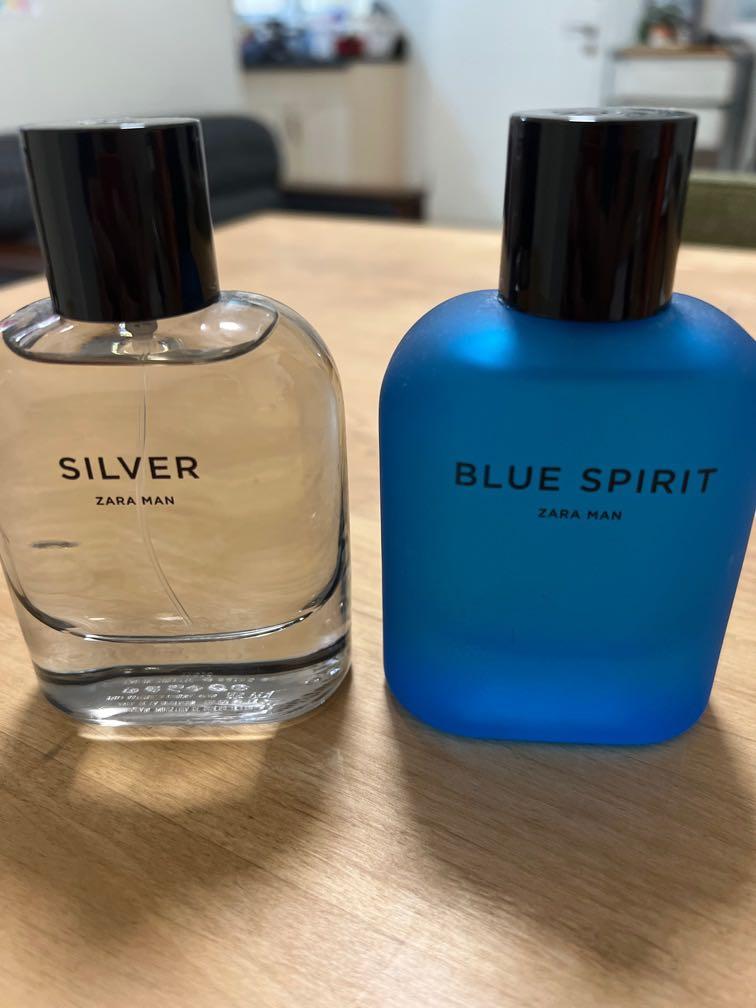  Zara - MAN SILVER EDT 80 ML (2.71 FL. OZ) MAN BLUE SPIRIT EDT  80 ML (2.71 FL. OZ). EAU DE TOILETTE SET OF TWO - Men's Cologne / Fragrance  : Beauty & Personal Care