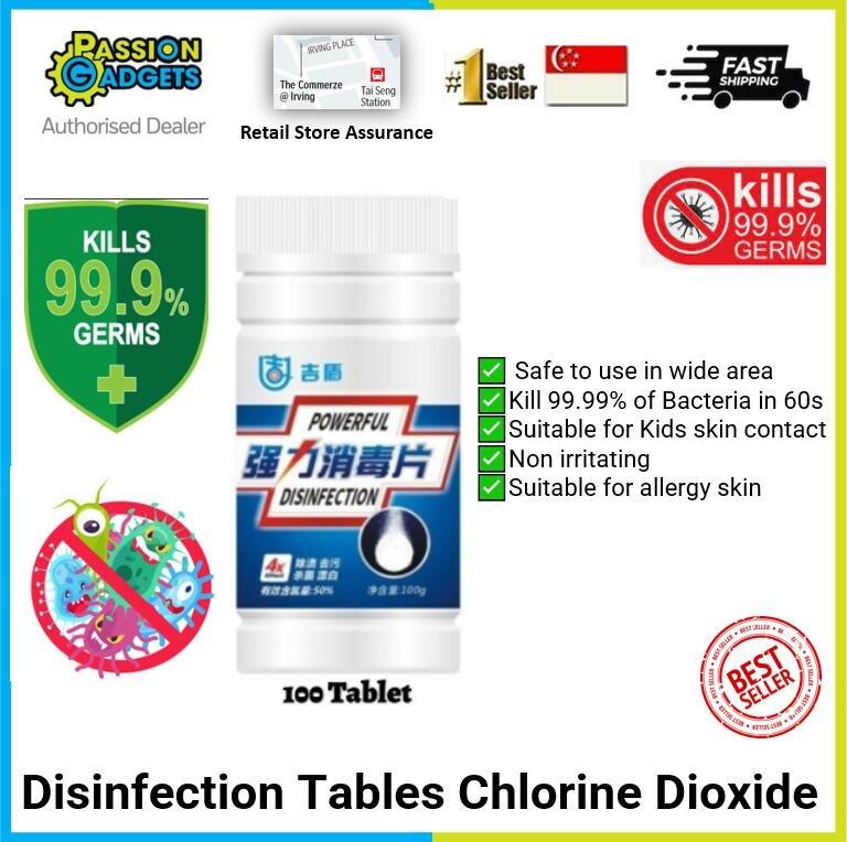 100 Tablets Disinfection Tablests Chlorine Dioxide Safe Powerful Effervescent Tablets Home Use Low Odor Sterilization Safe Disinfection Sanitizing Beauty Personal Care Sanitisers Disinfectants On Carousell