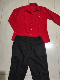 1 set celana dan kemeja