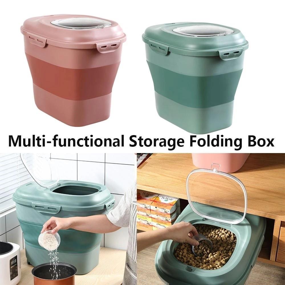 25kg Collapsible Rice Dispenser (Category: Food Organization & Storage) located in Manila. Submitted by virtualtindahanipaul (Listing ID 1148964058, Image 3). Description: 🍚🍚🍚🍚🍚🍚🍚🍚🍚🍚🍚🍚🍚🍚🍚🍚🍚🍚🍚🍚🍚🍚🍚🍚🍚🍚 1、High-Quality Materials: Made of high-quality TPR materials, foldable and durable. 2、Firm Sealing: Good air tightness. There are four buckles and four sealing rings on the side of the cover. The tightness guarantees maximum 