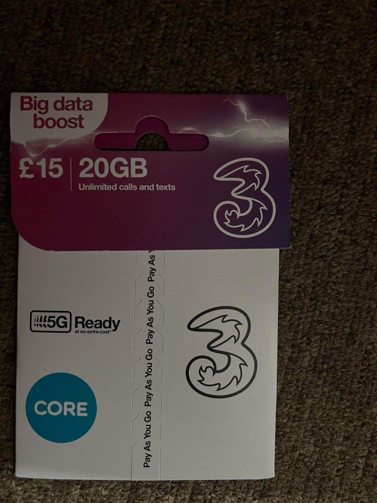 3 Uk 🇬🇧 SIM cards (Category: Sim Cards) located in Cavite. Submitted by prelovedmystuff (Listing ID 1148970426, Image 3). Description: .