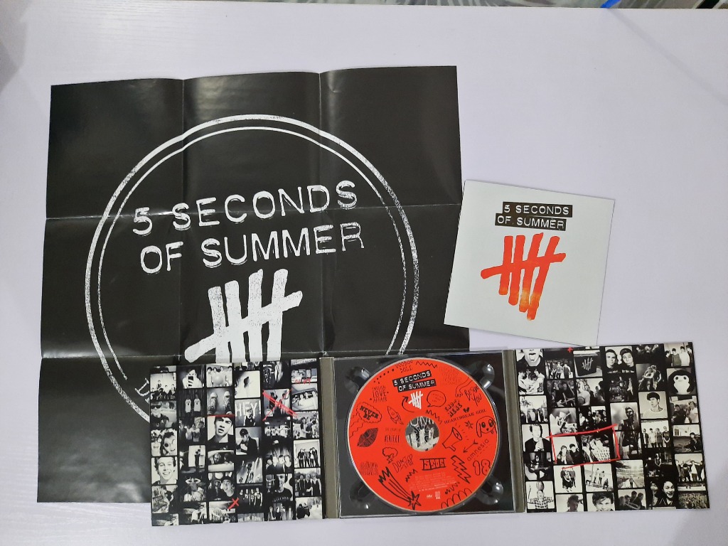 5SOS Self titled Debut Album W Poster Lyric Booklet Hobbies Toys Music Media CDs 