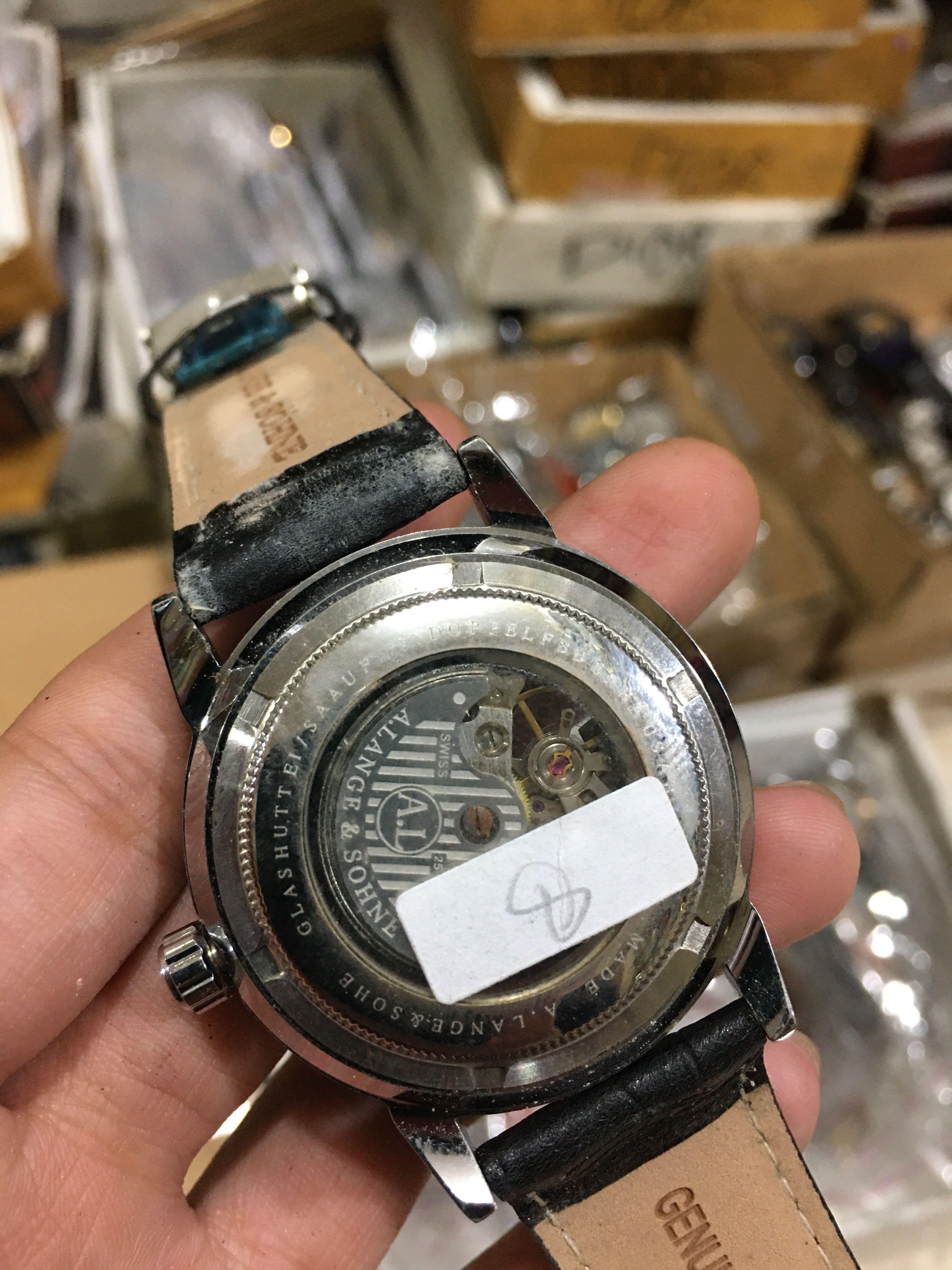 A lange sohne automatic black skeleton