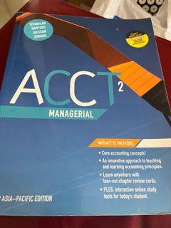 ACCT2 Mangerial