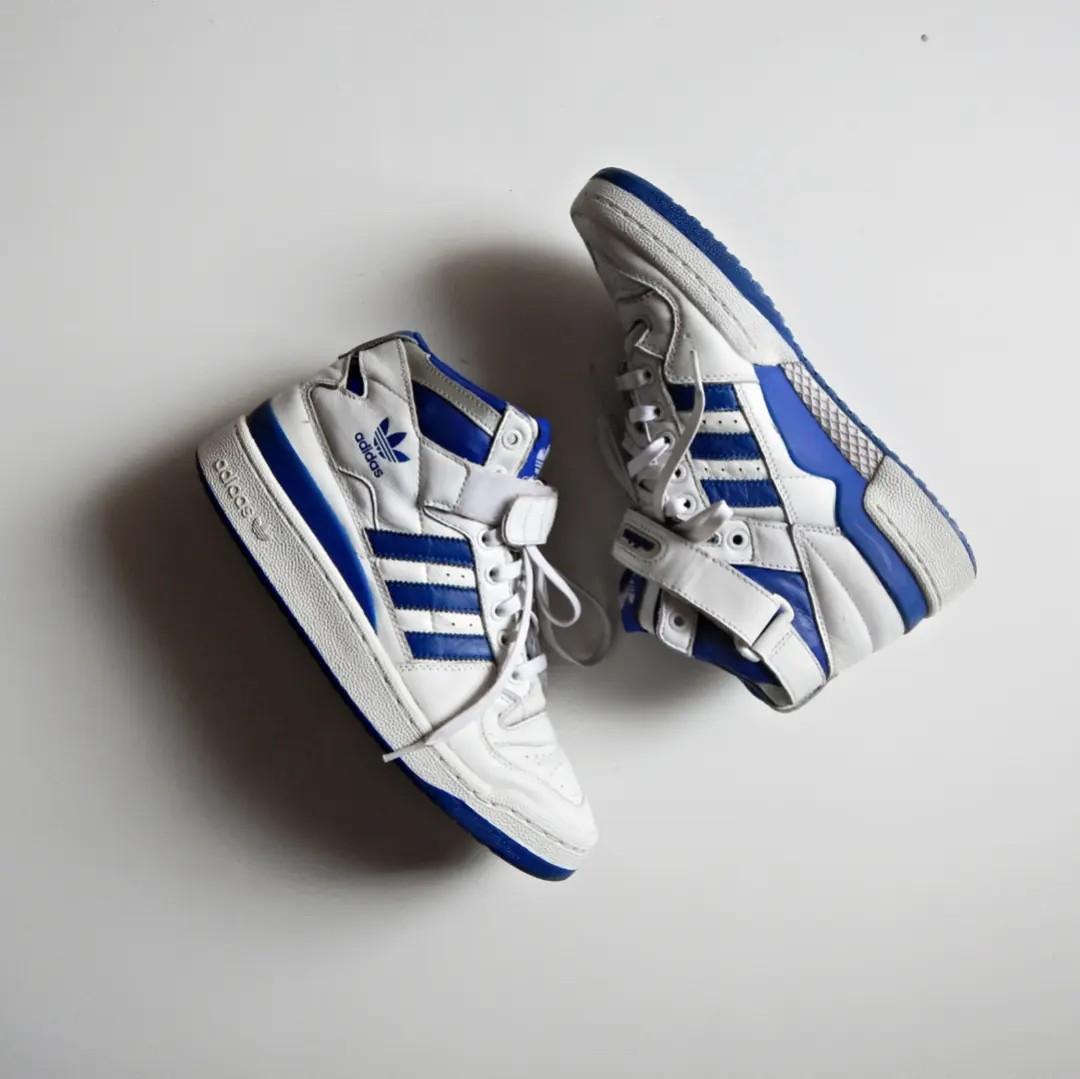 Adidas forum mid refined sales blue