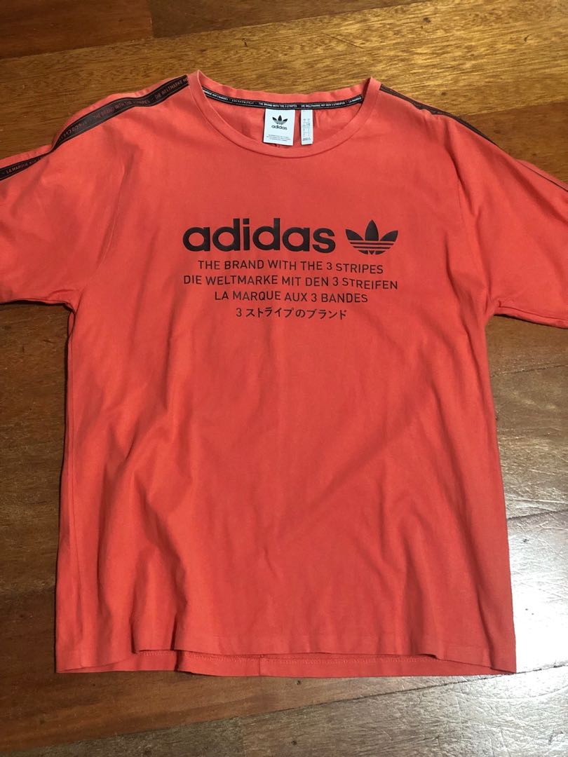 Adidas nmd t shirt orange shop