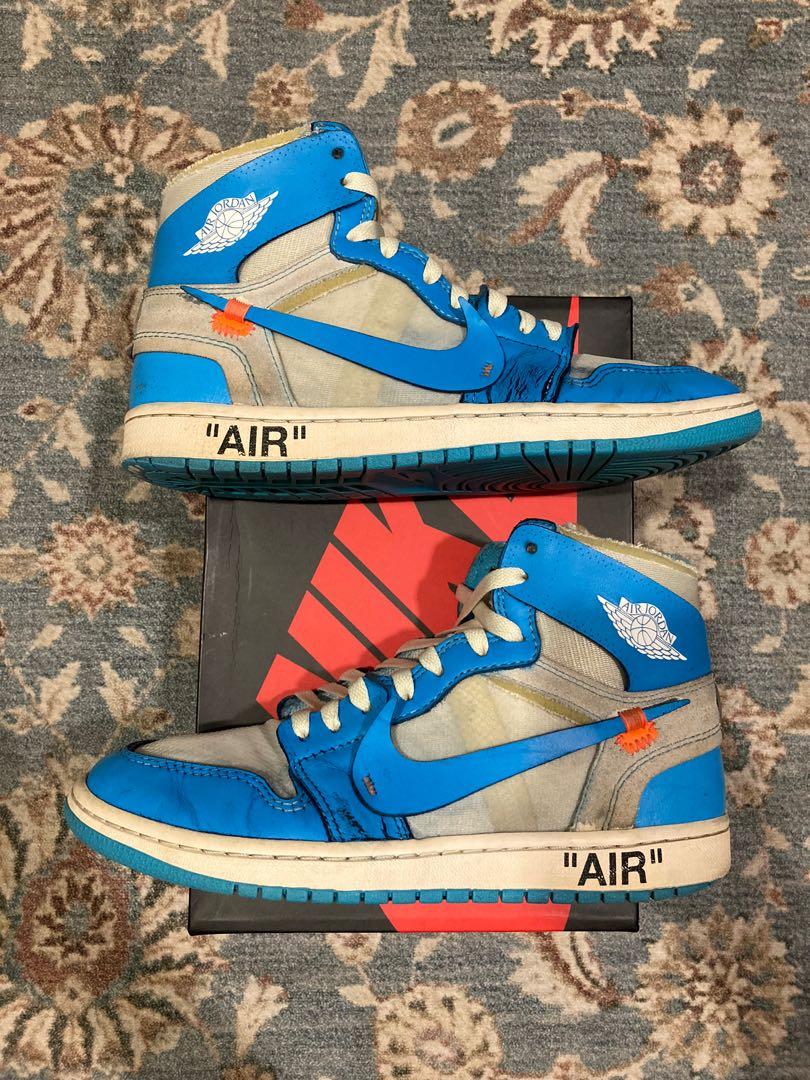 used off white jordan 1 unc
