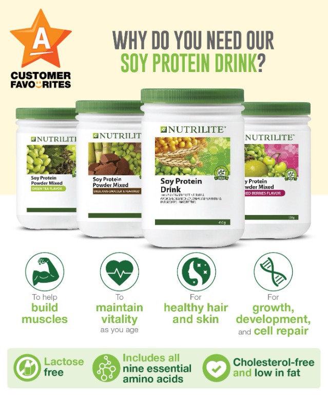 Amway Nutrilite Soy Protein Drink, Health & Nutrition, Health