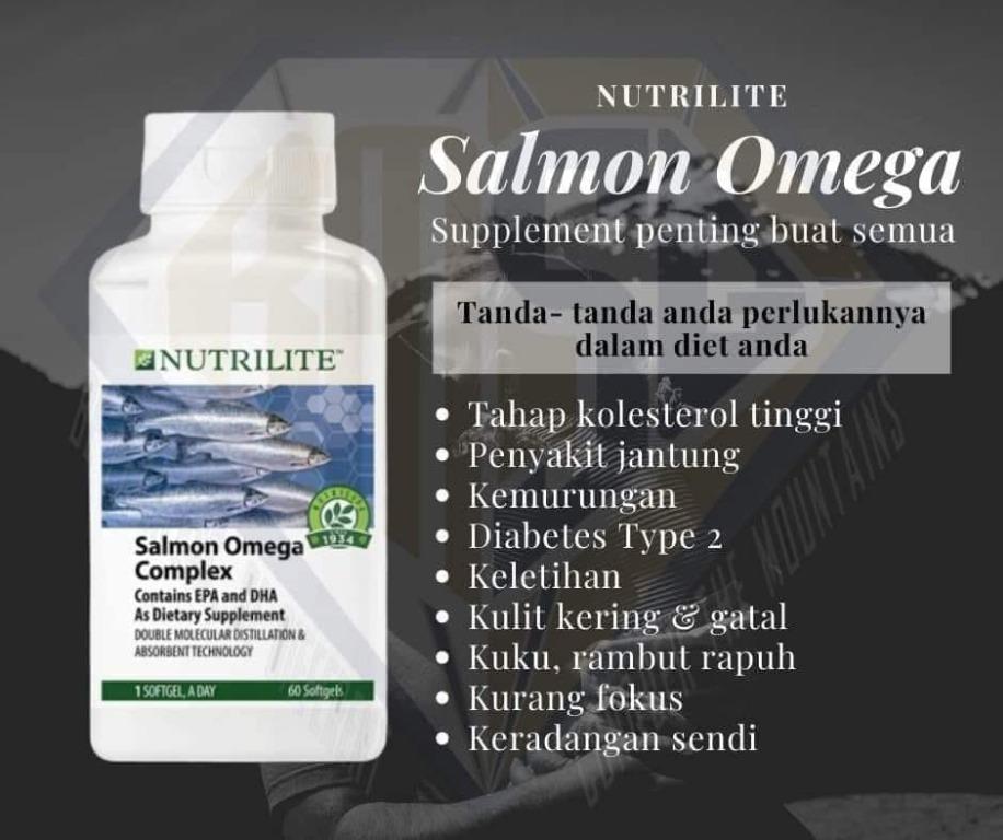 Amway Salmon Omega Complex 60sg or 120sg, Health & Nutrition, Braces