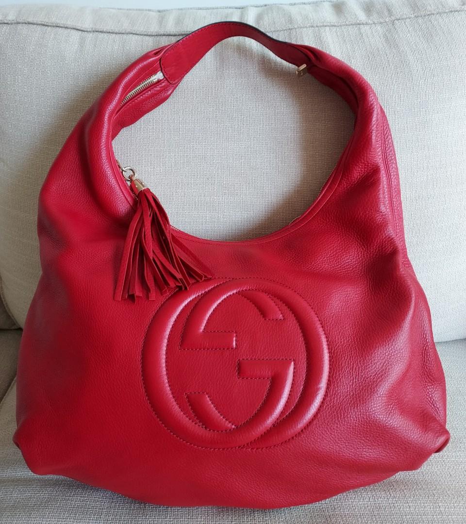 Authentic gucci soho shoulder bag clearance