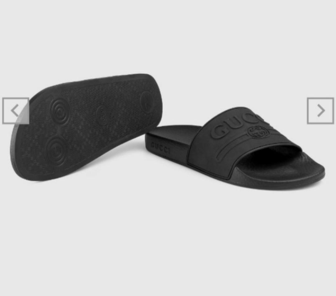 Authentic Gucci Rubber Sandals Luxury Sneakers Footwear on