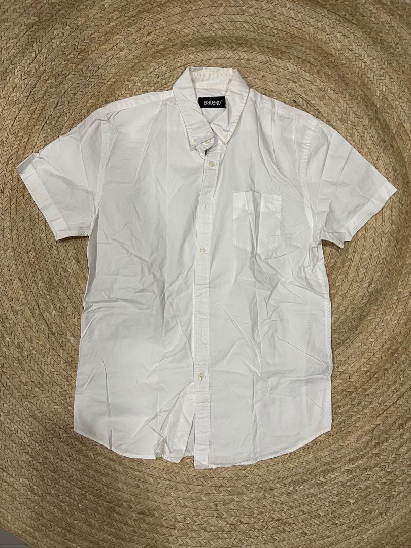 Baleno Plain White Polo Shirt, Men's Fashion, Tops & Sets, Tshirts ...