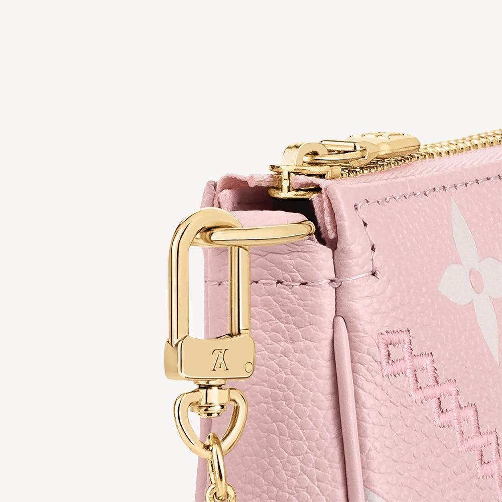 Pink Giant Monogram Empreinte Broderies Mini Pochette Accessories Gold  Hardware, 2022