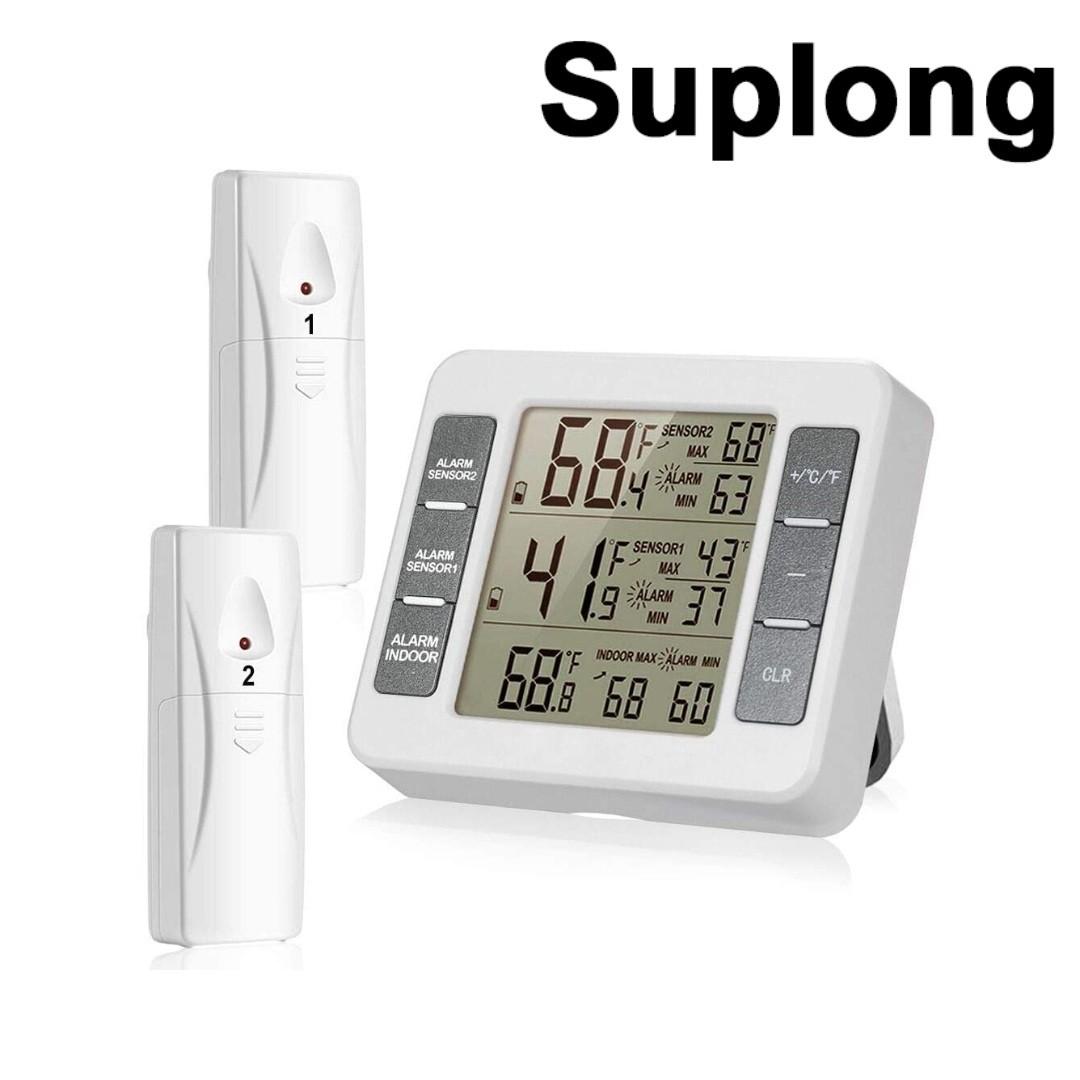 US LED Alarm ℃/℉ Digital Thermometer W/ Magnet F Freezer/Fridge&Stander Freezer US LED Alarm ℃/℉ Digital Thermometer W/ Magnet F Freezer/Fridge&Stander Freezer
