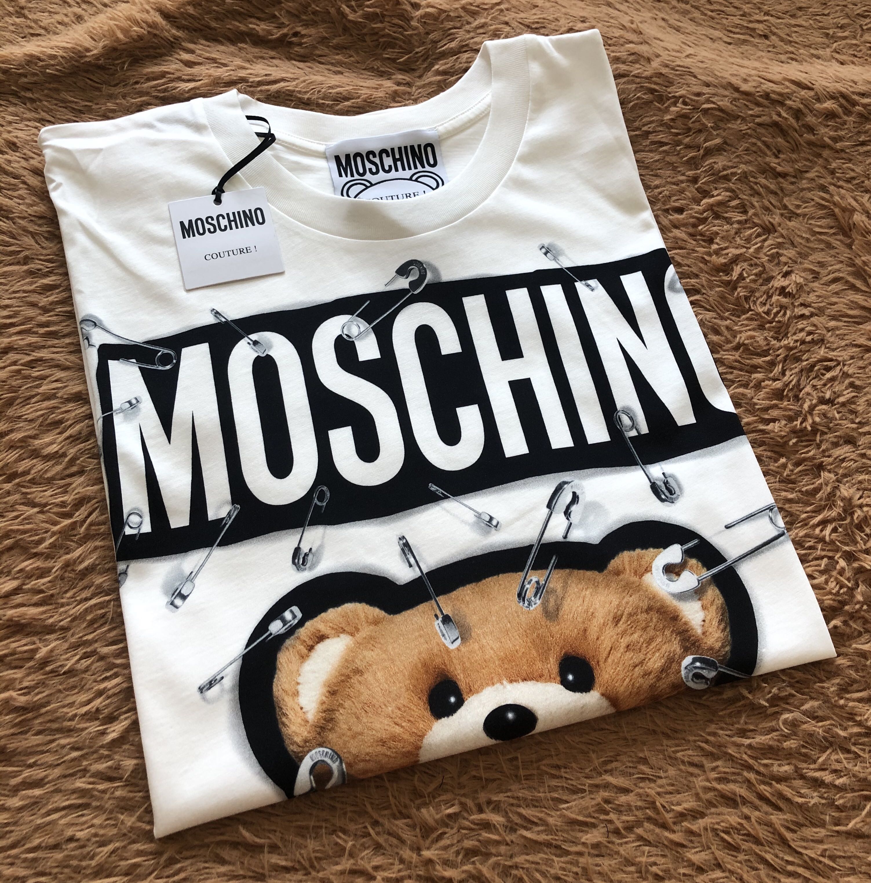 Moschino safety top pin bear