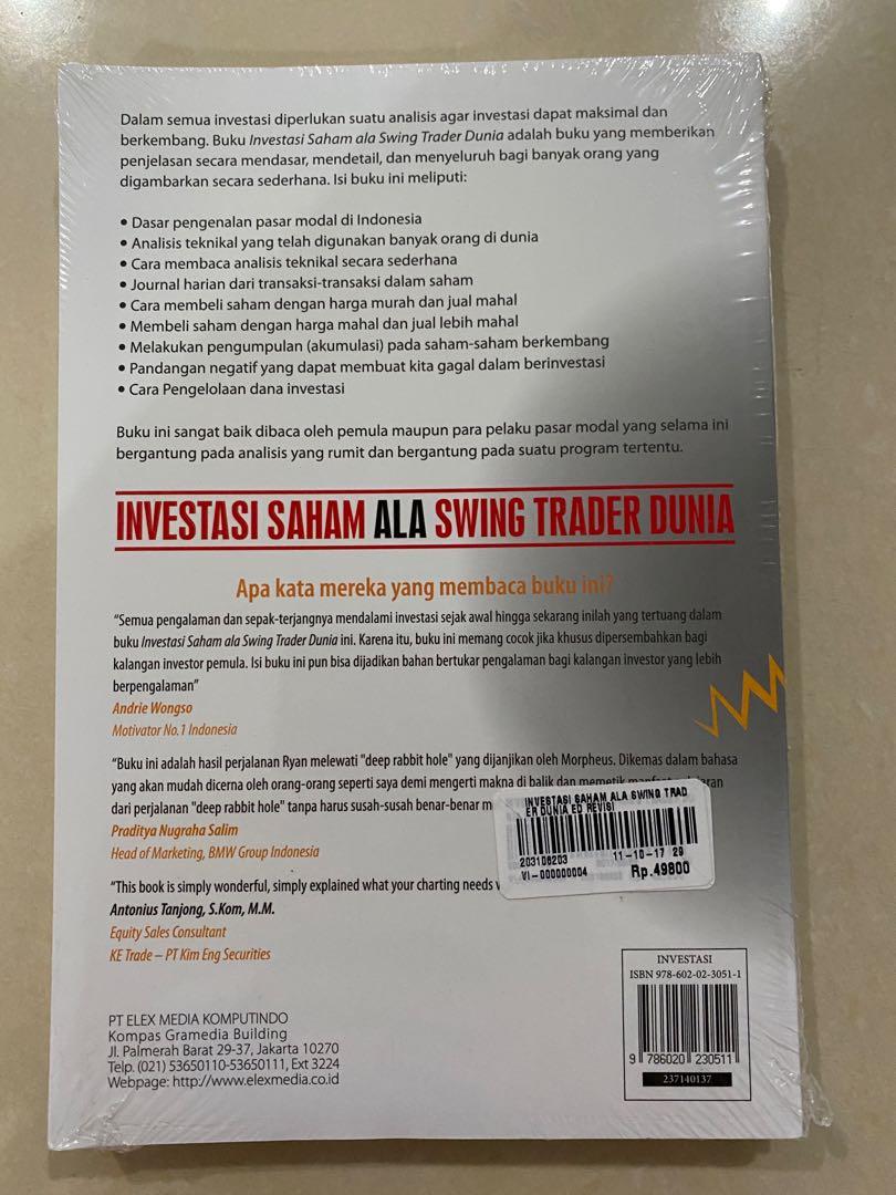 Buku Investasi & Saham: Investasi Saham ala Swing Trader ...