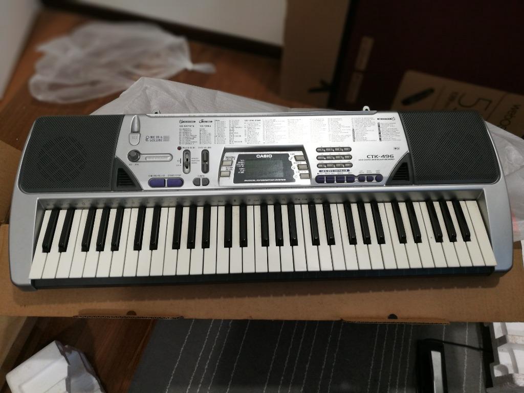 Casio Keyboard CTK496, Music & Media, Music Instruments on Carousell