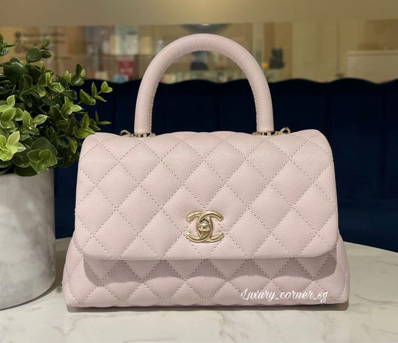CHANEL COCO HANDLE SMALL/MINI LILAC CAVIAR LGHW, Luxury, Bags & Wallets on  Carousell