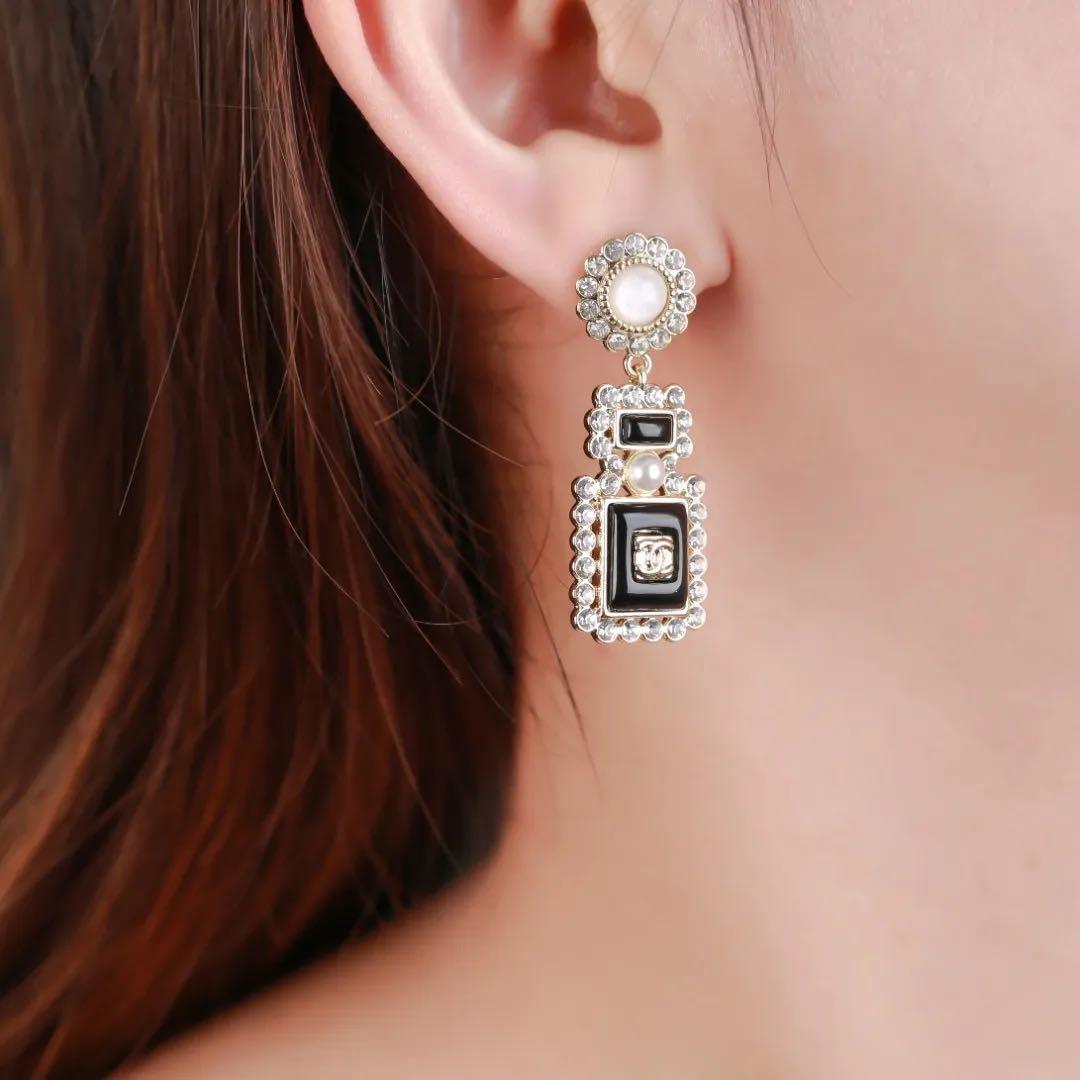 Chanel Perfume Bottle Earrings in GHW  Brands Lover