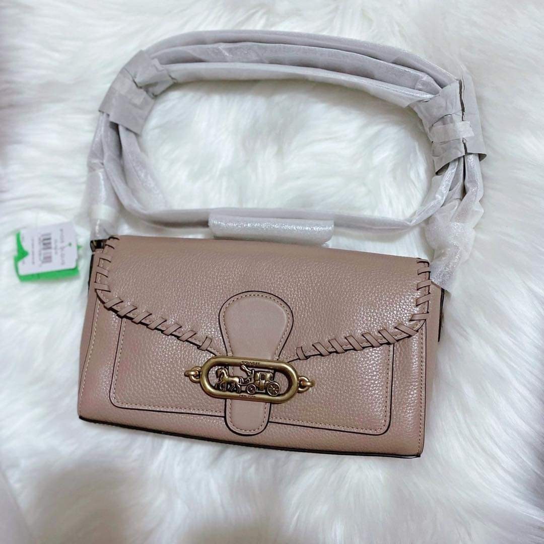 Coach jade shoulder /crossbody bag with whipstitch, Women's Fashion