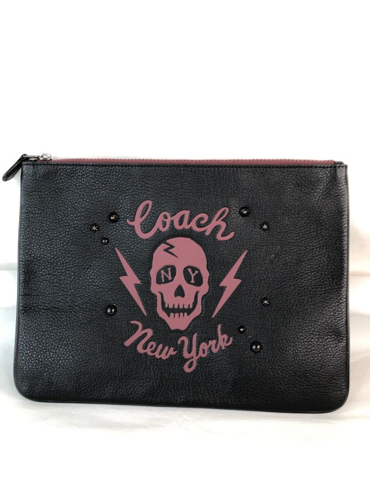 coach skull wallet