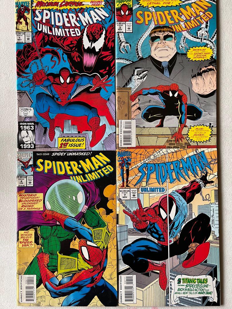 Comics - Spider-Man Unlimited (#1, 3-4, 7), Hobbies & Toys, Books &  Magazines, Comics & Manga on Carousell