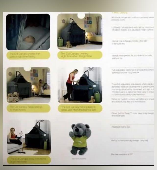 Content and Calm COT CANOPY, Babies & Kids, Baby Nursery & Kids