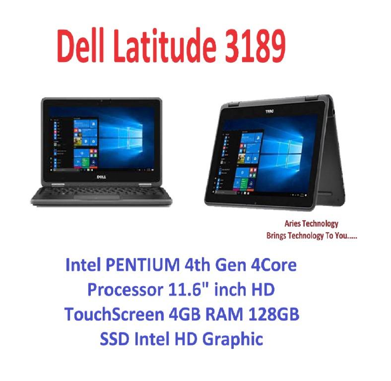 Dell Latitude 3189,Intel PENTIUM 4th Gen,4 Core Processor 