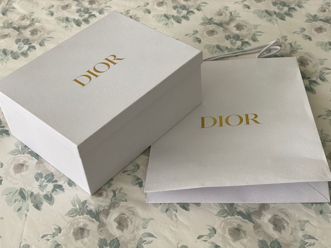 Dior original paper bag and box, Luxury, Bags & Wallets on Carousell