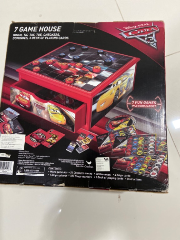 Disney Pixer Cars- 7 Wooden Games Box, Hobbies & Toys, Toys & Games on ...