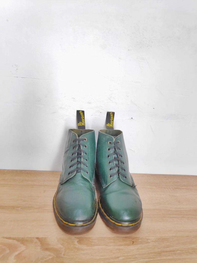 Dr. Martens 101 Vintage green, Fesyen Pria, Sepatu , Sepatu Boot di  Carousell